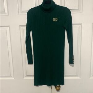 Tommy Hilfiger Forest Green Cable Knit Sweater